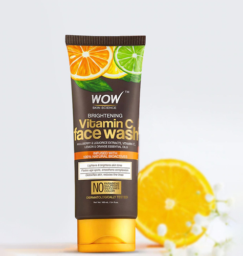 Brightening Vitamin C Face Wash-No Parabens, Sulphate & Silicones -100 ml